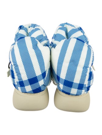 Burberry Prorsum Nylon Plaid Print Boots