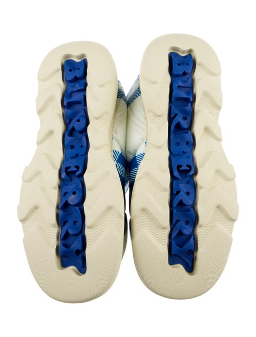 Burberry Prorsum Nylon Plaid Print Boots