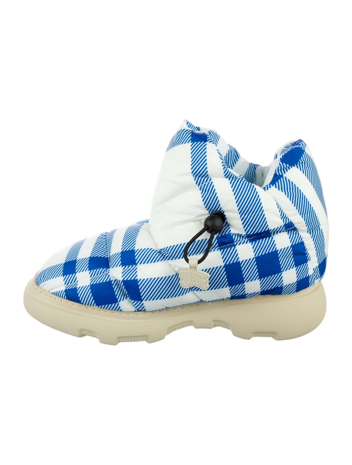 Burberry Prorsum Nylon Plaid Print Boots