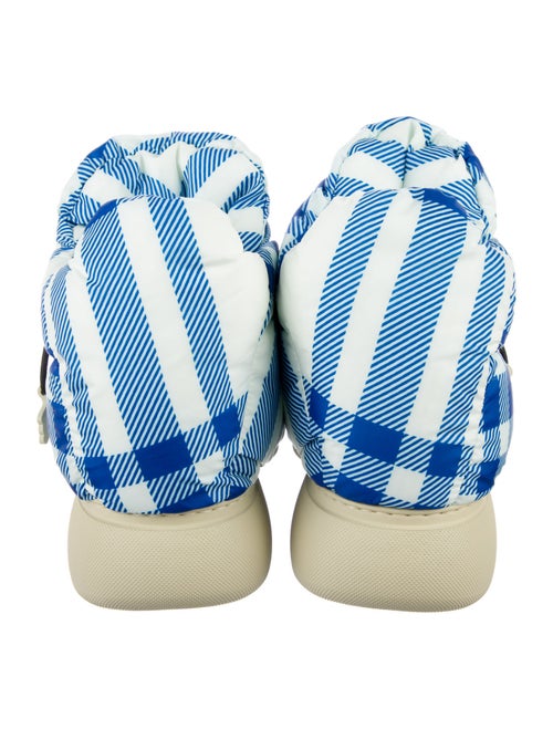 Burberry Prorsum Nylon Plaid Print Boots