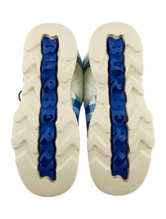 Burberry Prorsum Nylon Plaid Print Boots