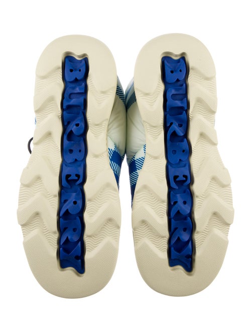 Burberry Prorsum Nylon Plaid Print Boots