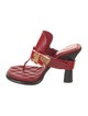 Burberry Leather T-Strap Sandals