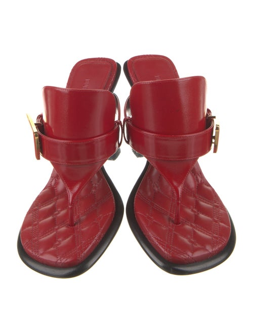 Burberry Leather T-Strap Sandals
