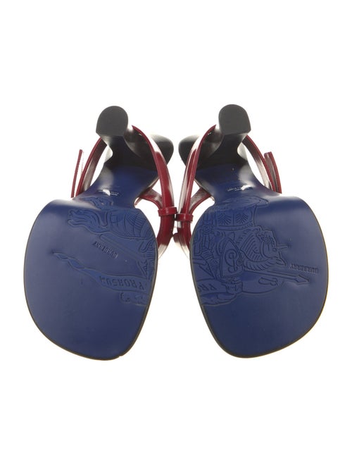 Burberry Leather T-Strap Sandals