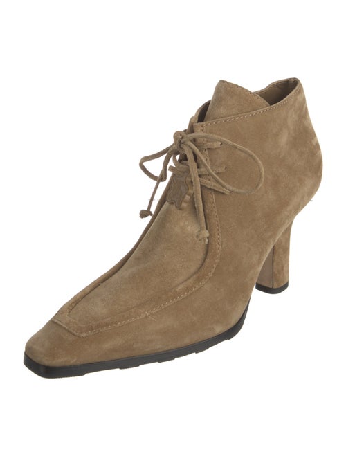 Burberry Suede Lace-Up Boots