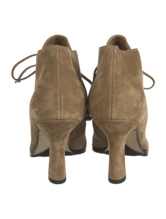 Burberry Suede Lace-Up Boots