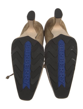 Burberry Suede Lace-Up Boots