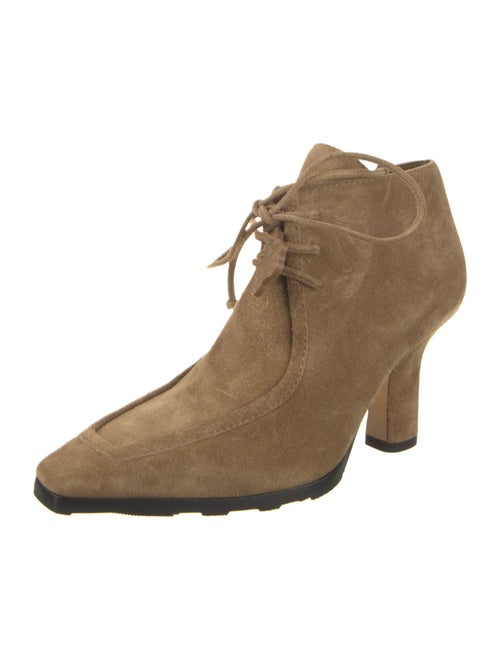Burberry Suede Lace-Up Boots