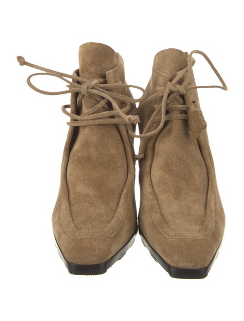 Burberry Suede Lace-Up Boots