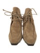 Burberry Suede Lace-Up Boots