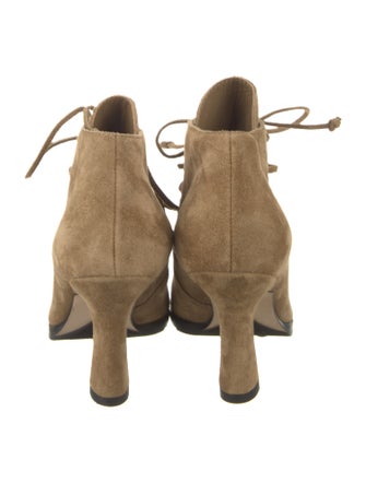 Burberry Suede Lace-Up Boots