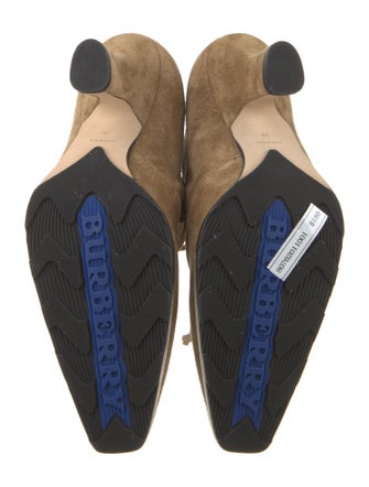 Burberry Suede Lace-Up Boots
