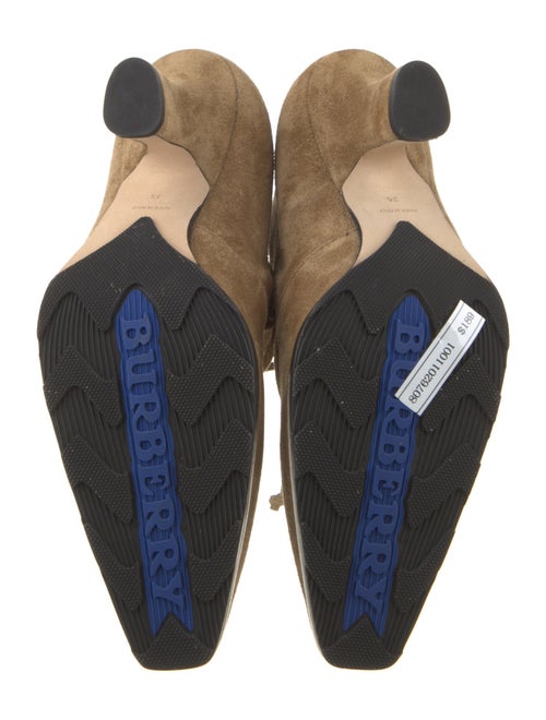 Burberry Suede Lace-Up Boots