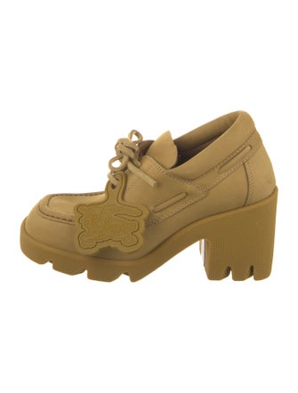 Burberry Leather Lace-Up Boots