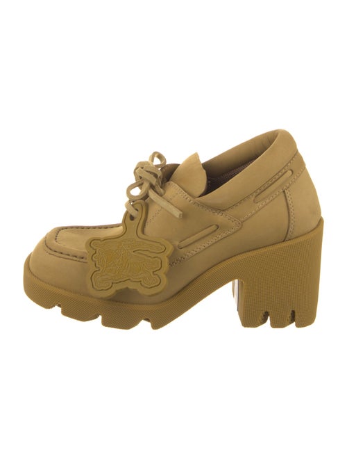 Burberry Leather Lace-Up Boots