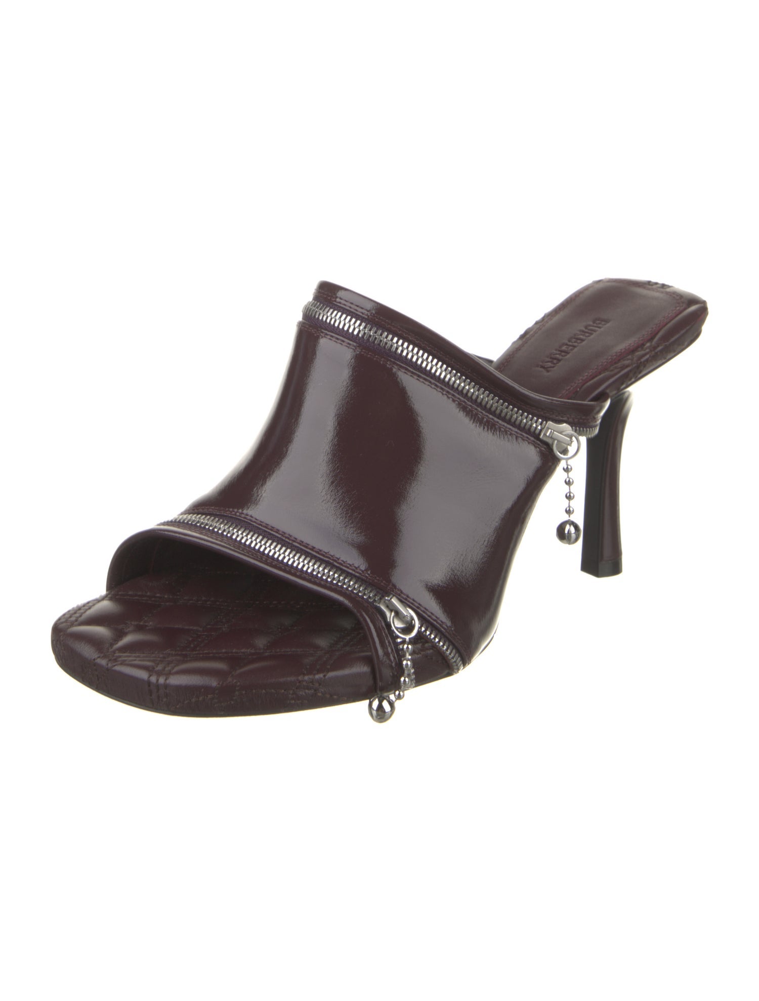 Burberry Patent Leather Slides