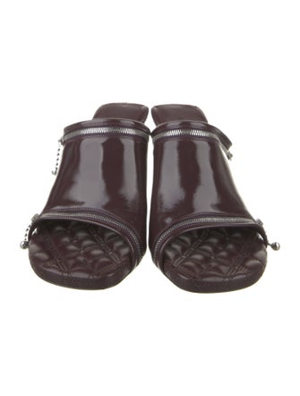 Burberry Patent Leather Slides