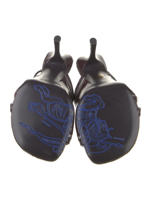 Burberry Patent Leather Slides