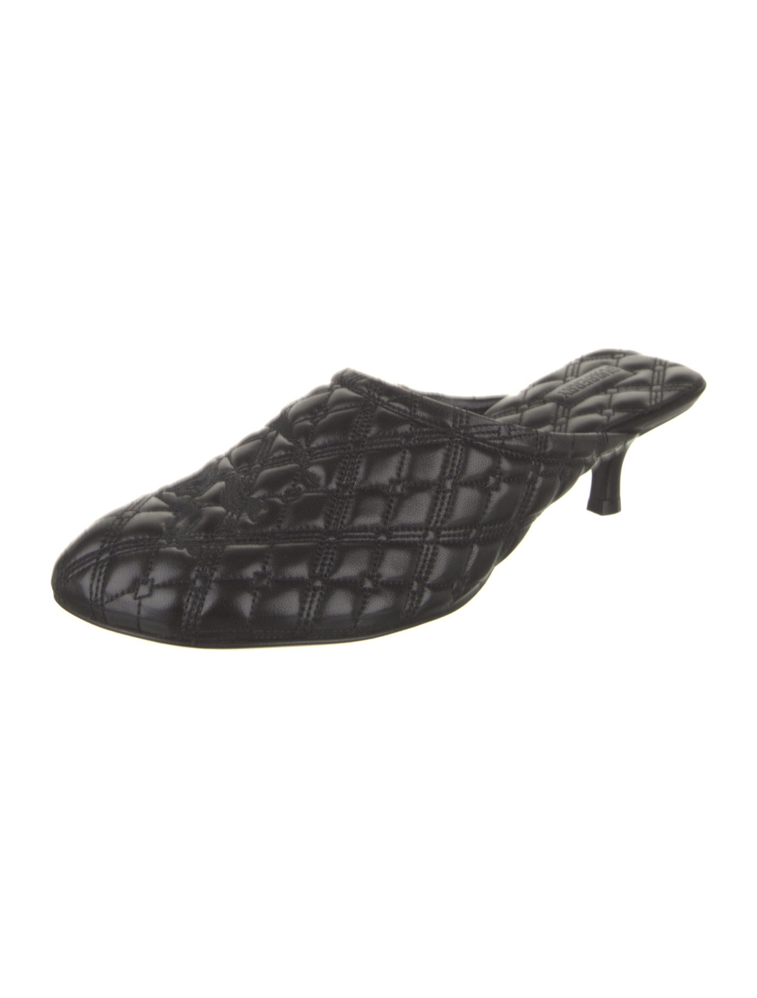 Burberry Prorsum Leather Embroidered Accent Mules