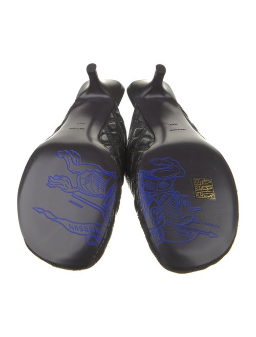 Burberry Prorsum Leather Embroidered Accent Mules