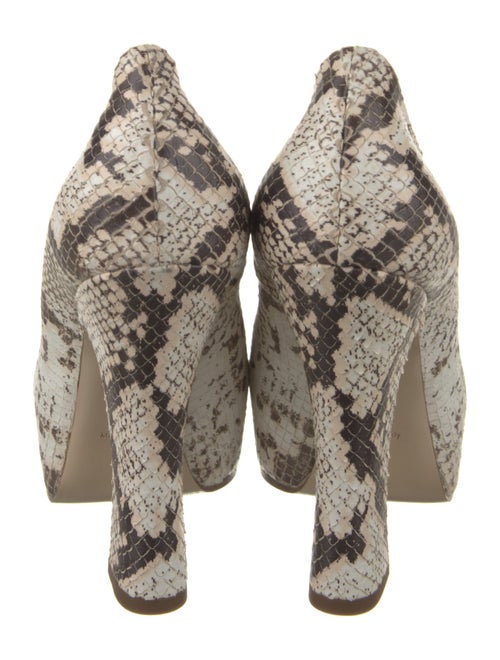 Burberry Snakeskin Printed Pumps