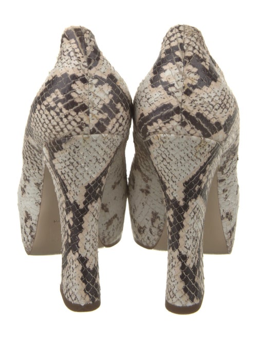Burberry Snakeskin Printed Pumps