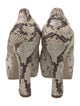 Burberry Snakeskin Printed Pumps