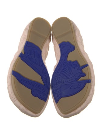 Burberry Leather Embroidered Accent Flats