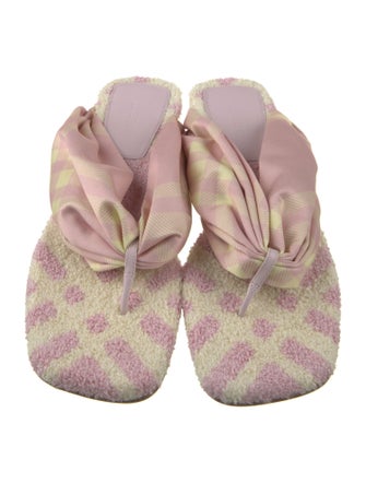 Burberry Prorsum Terry Cloth Slides