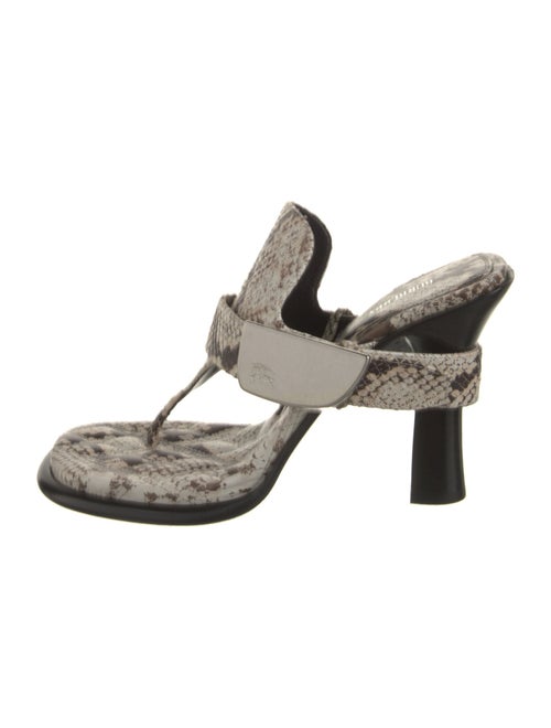 Burberry Prorsum Snakeskin Animal Print Slides