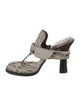 Burberry Prorsum Snakeskin Animal Print Slides