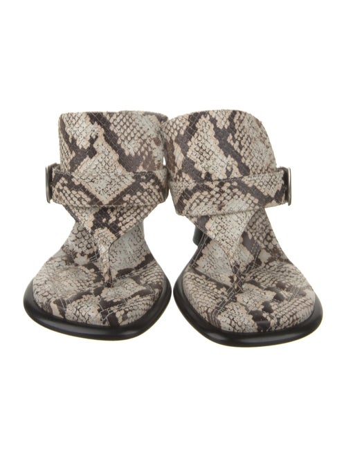 Burberry Prorsum Snakeskin Animal Print Slides