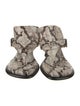 Burberry Prorsum Snakeskin Animal Print Slides