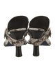 Burberry Prorsum Snakeskin Animal Print Slides