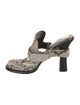 Burberry Prorsum Snakeskin Animal Print Slingback Sandals