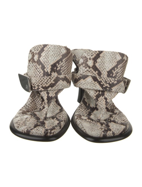 Burberry Prorsum Snakeskin Animal Print Slingback Sandals