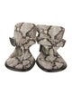 Burberry Prorsum Snakeskin Animal Print Slingback Sandals