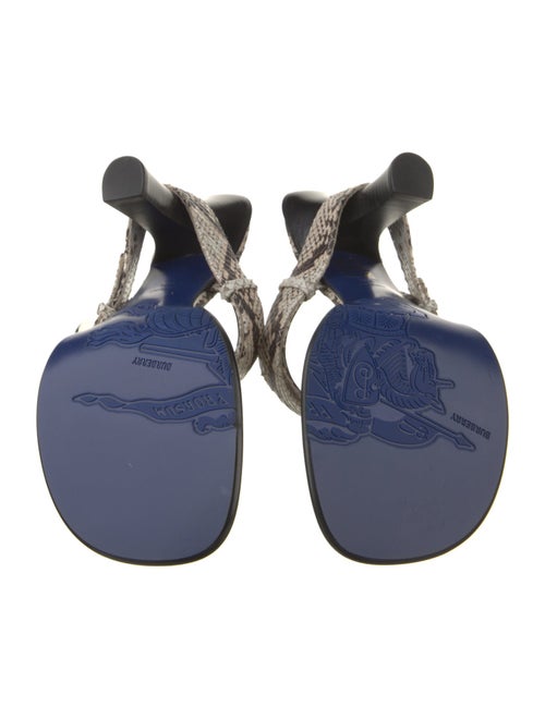 Burberry Prorsum Snakeskin Animal Print Slingback Sandals