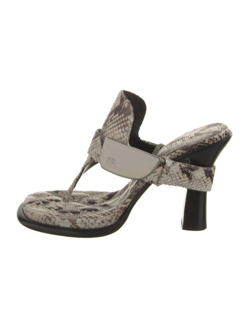 Burberry Prorsum Snakeskin Animal Print Slides