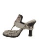 Burberry Prorsum Snakeskin Animal Print Slides