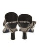 Burberry Prorsum Snakeskin Animal Print Slides