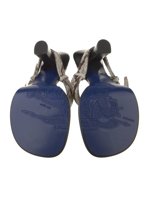 Burberry Prorsum Snakeskin Animal Print Slides