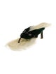 Burberry Prorsum Leather Trim Embellishment Slides