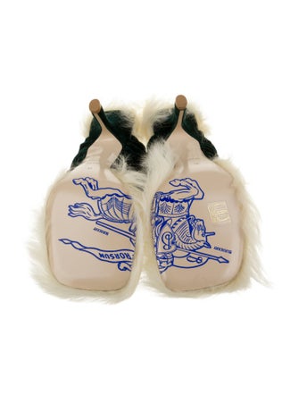 Burberry Prorsum Leather Trim Embellishment Slides