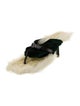 Burberry Prorsum Leather Trim Embellishment Slides
