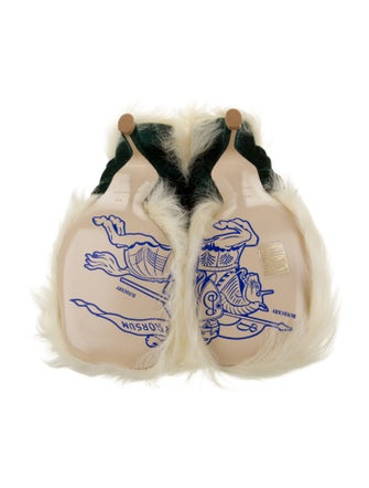 Burberry Prorsum Leather Trim Embellishment Slides