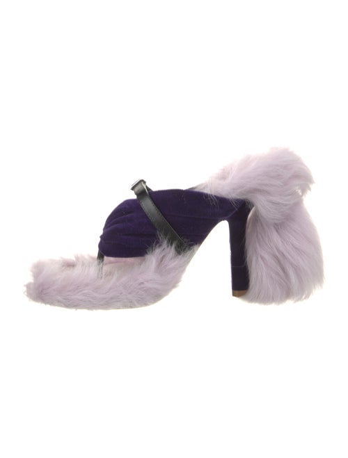 Burberry Leather Trim Embellishment Slides