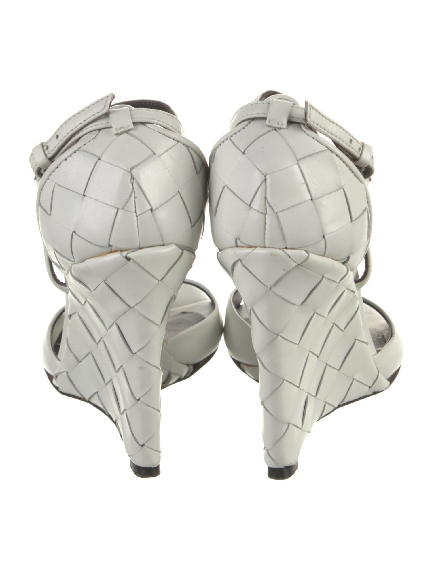 Burberry Prorsum Leather Braided Accents Sandals