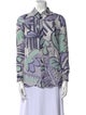 Burberry Prorsum Silk Printed Button-Up Top